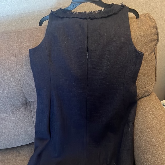 KARL LAGERFELD PARIS Navy Sleeved Sheath Dress - Picture 9 of 13